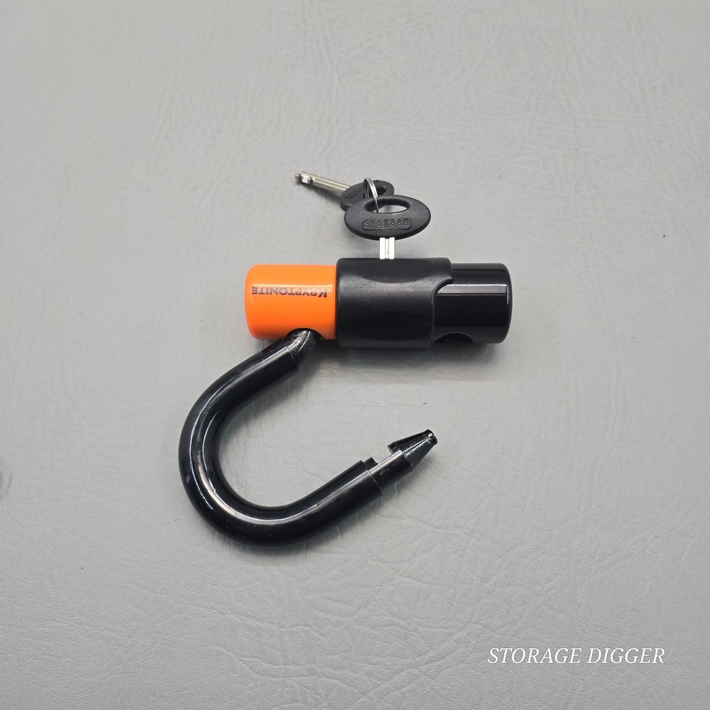 Kryptonite Evolution Series Black/Orange Mini U-Lock for Bike with Two Keys