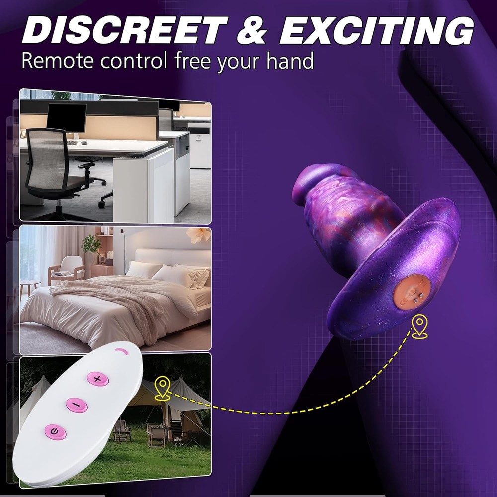 Vibrating Butt Plug Large ButtPlug - 6.7" Vibrating Anal Plug Prostate Massage A