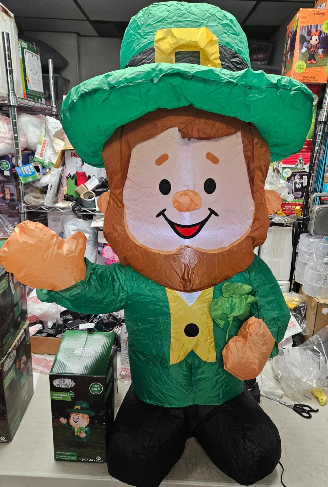 Gemmy 3.5ft St.Patrick's Day Leprechaun Inflatable