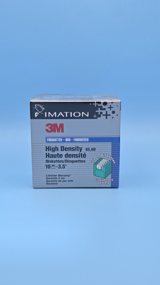 3M Imation IBM Formatted High Density 3.5" Floppy Diskettes COLOR GREEN
