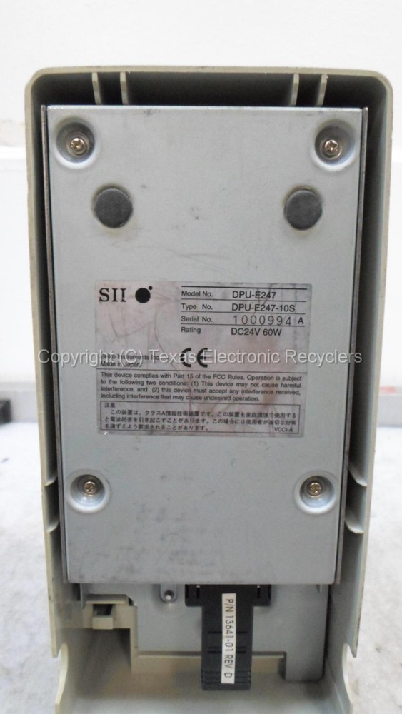 SII DPU-E247 DPU-E247-10S-E Serial Thermal Receipt Printer - NO SPOOL AC ADAPTER