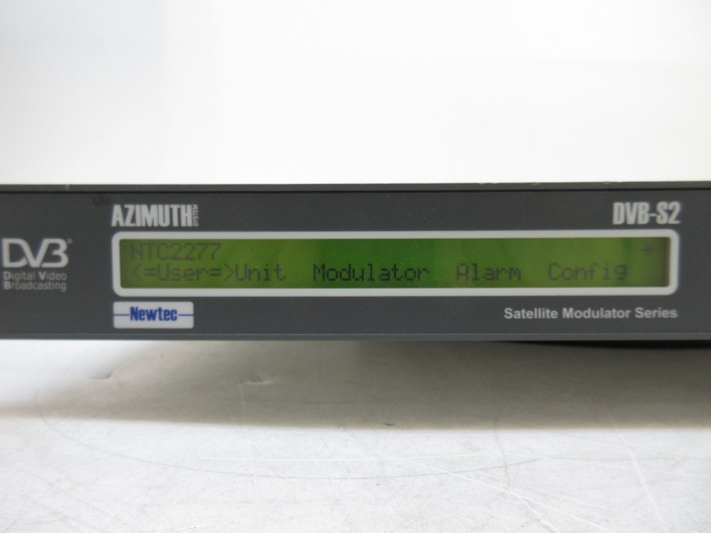 Newtec Azimuth DVB-S2 Broadcast Satellite Modulator Type: NTC/2277/xF