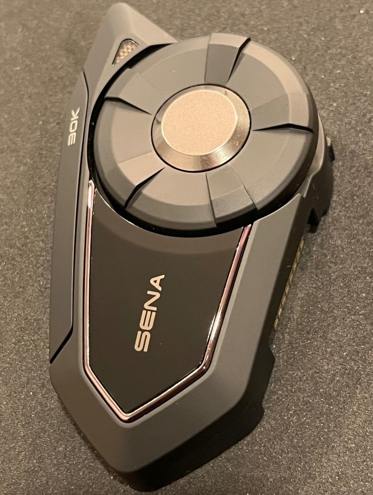 Sena 30K Motorcycle Bluetooth Headset Communication System, HD Speakers (Single)