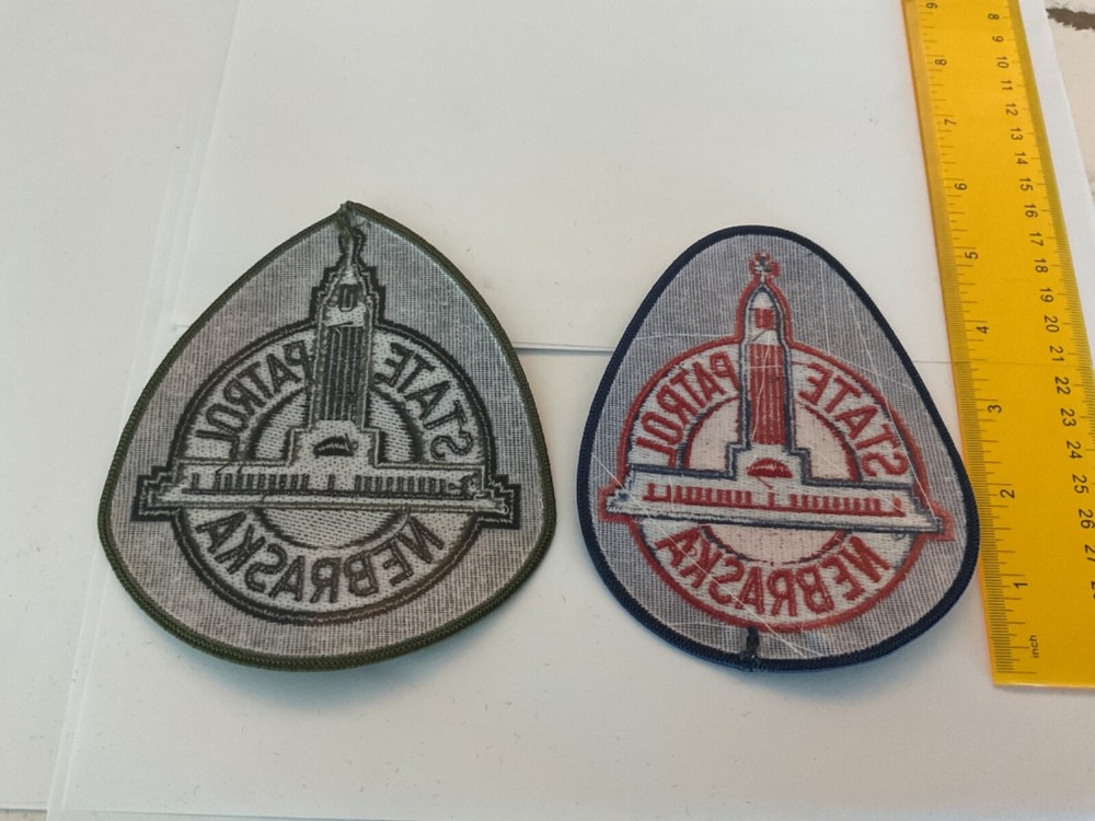 Nebraska State Patrol collectors patch set 2 pieces