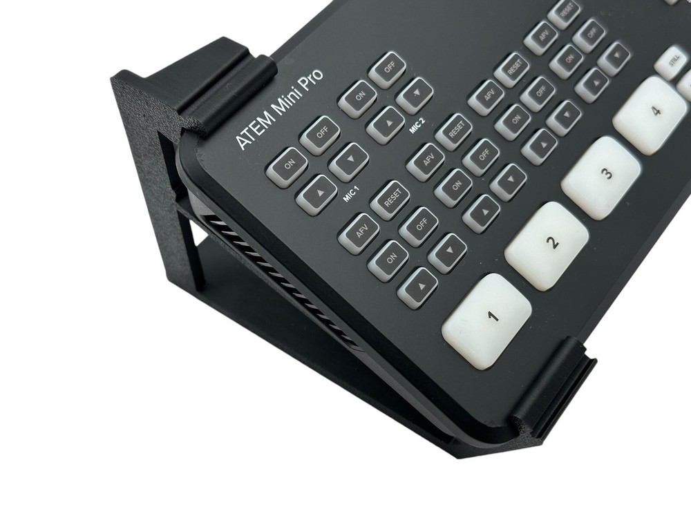Angle Riser Stand for Blackmagic ATEM Mini, Slip On Design, DeckSaver Compatible