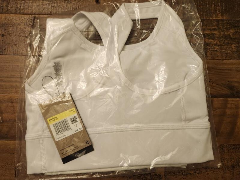 NEW! NIKE Women's Padded Support Sports Yoga Bra-White CZ4496-100