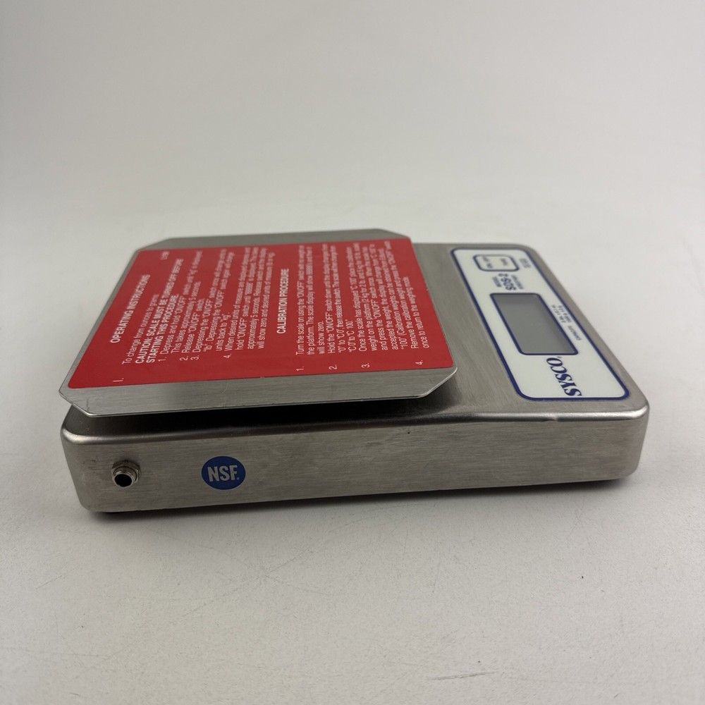 SYSCO Stainless Scale SDS-2 Model 5637491 3 lb Scale WORKING