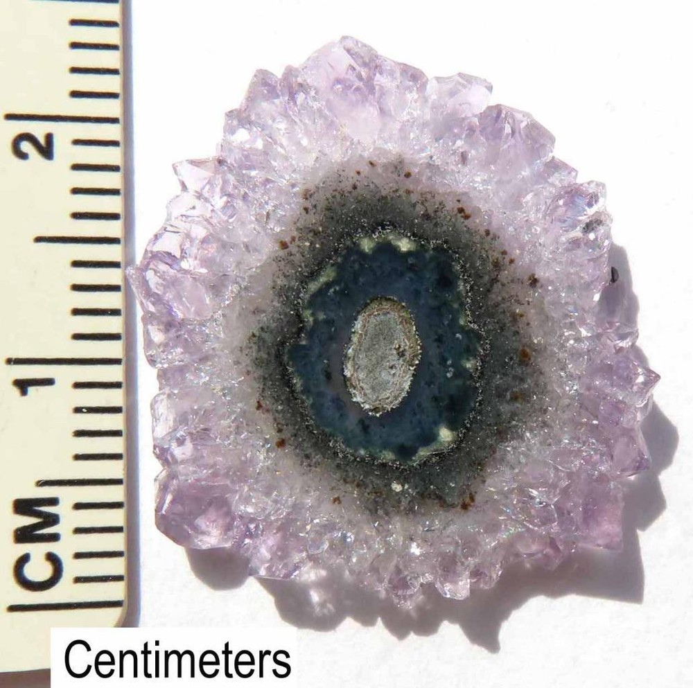 Stalactite Flower Slice Polished Both Sides E101