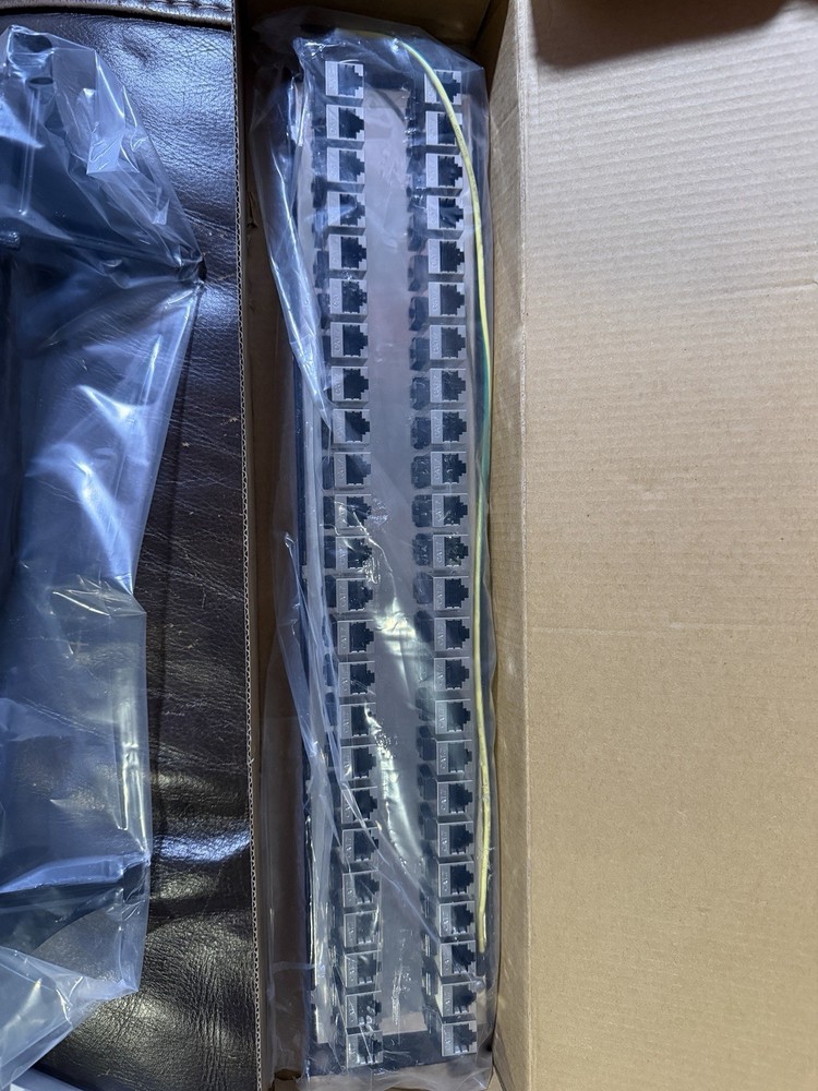 Rapink Patch Panel 48 Port Cat7 with Inline Keystone 10G Support, Coupler Pat...