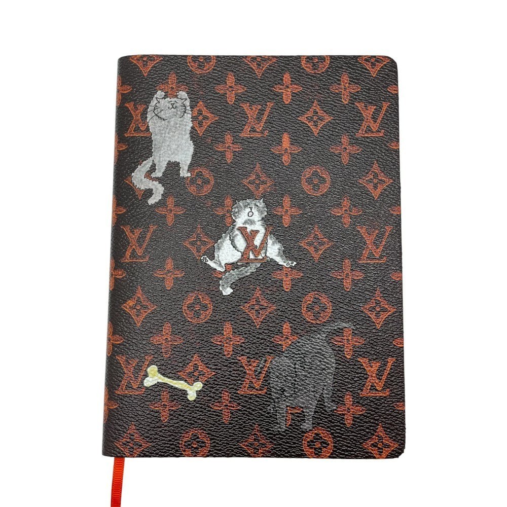 Auth Louis Vuitton Catogram Canvas Notebook GI0358