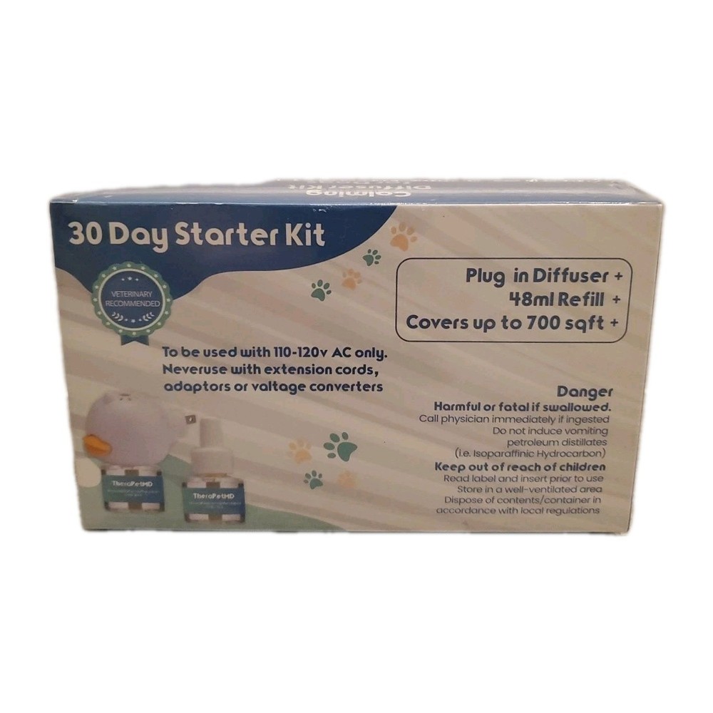 TheraPetMD Advanced Dog Calming Diffuser Kit 1 Diffuser 2 Refill 48ml Pet Health