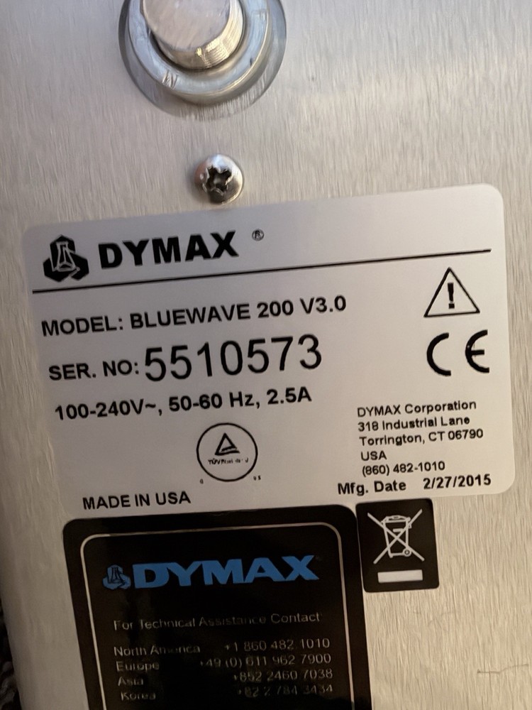 Dymax BlueWave 200 V3.0 UV Spot Curing System w/ Dual Light Guide