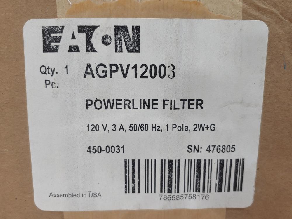 Eaton Powerline Filter AGPV12003