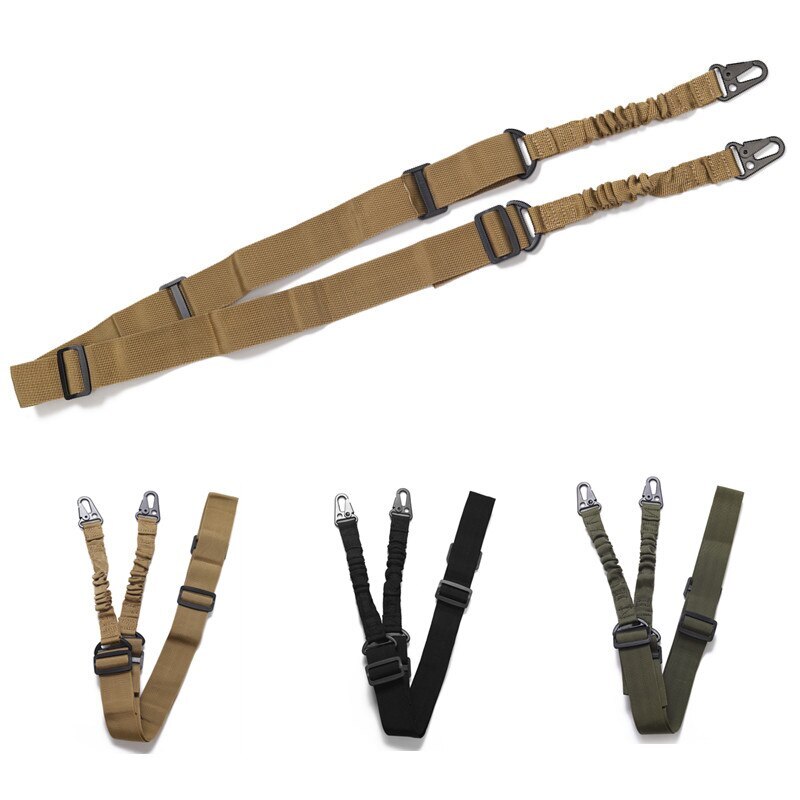 2 Point Traditional Gun Slings Standard Strap with Metal Hook for Outdoor Sports