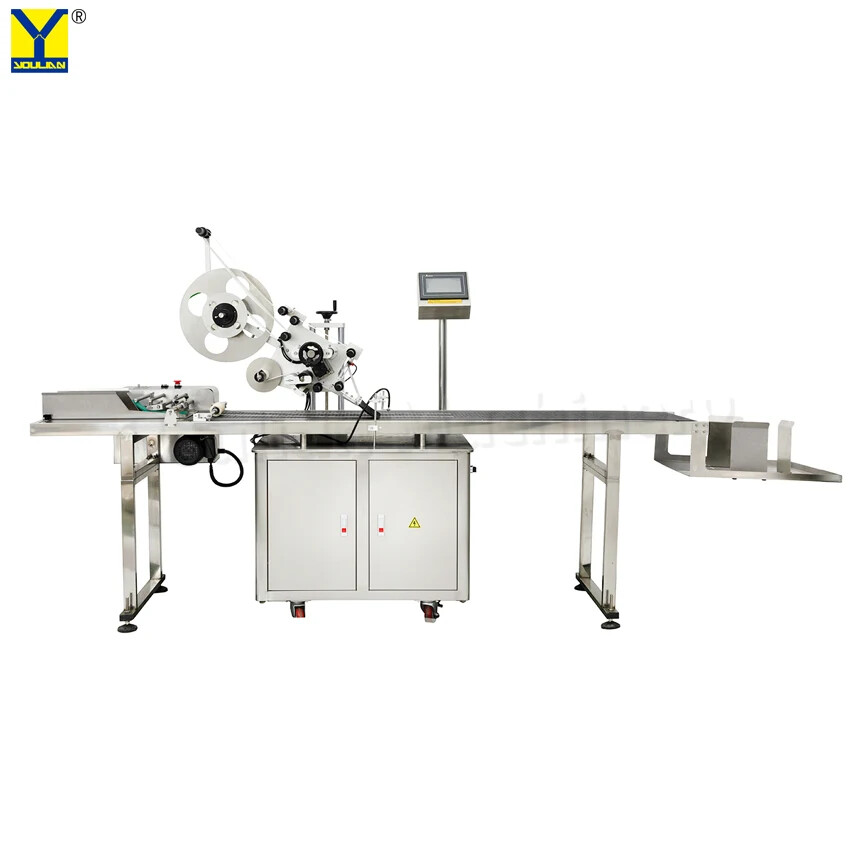 Automatic Flat Applicator Carton Box Bag Pouch Plane Paging Labeling Machine