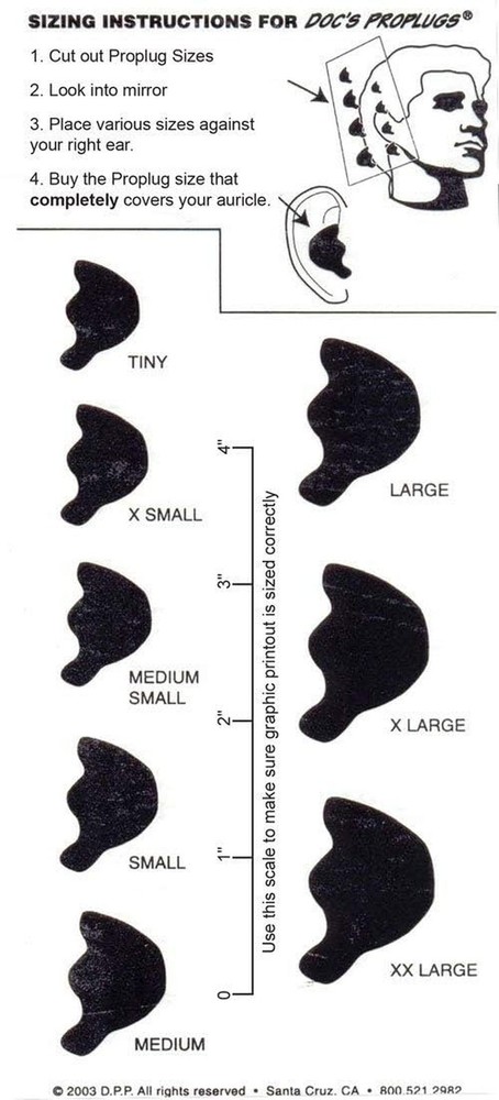 Doc's Proplugs DS05P Medium Non Vented Ear Plugs Without Leash - Pink