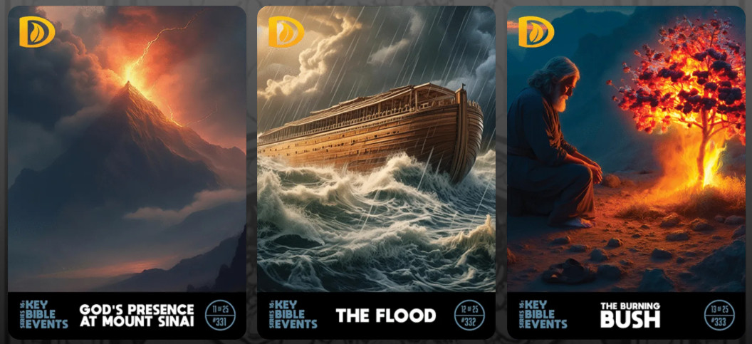 Discovery Bible Cards - One Pack of 10 - Deluxe - Christian Education God Jesus