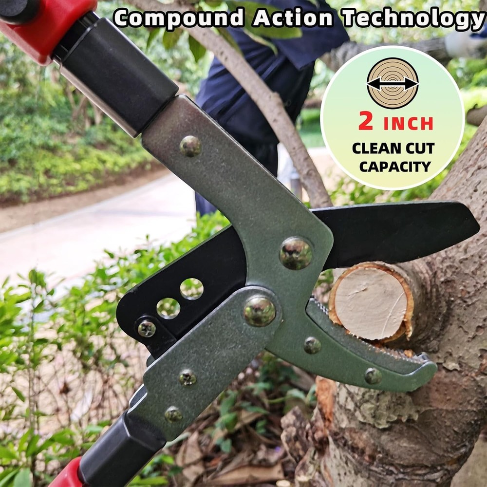 Heavy-Duty Extendable Loppers 28-41" with Compound Action for Effortless Pruning
