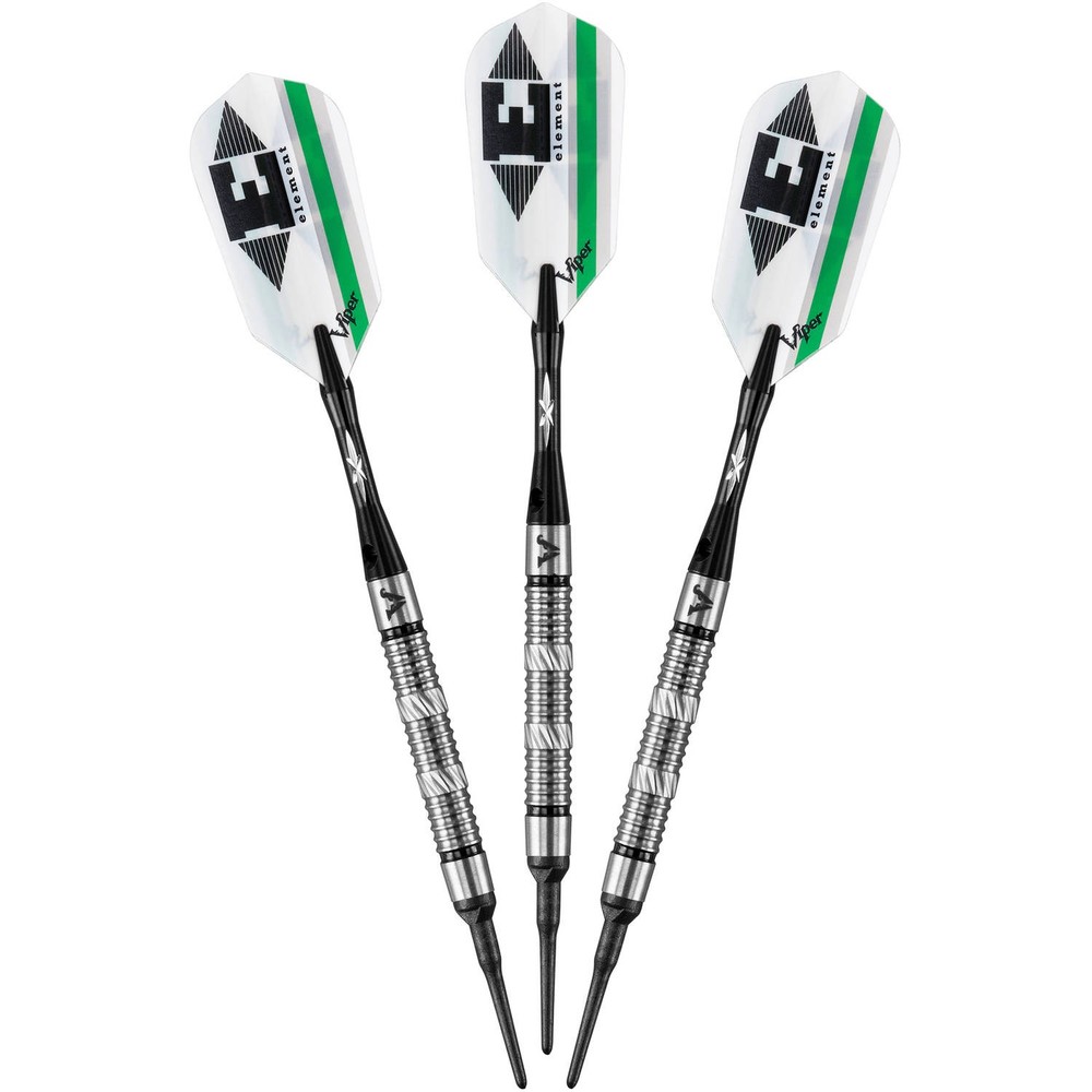 Viper Element Tungsten Soft Tip Darts Grooved Barrel 18 Grams
