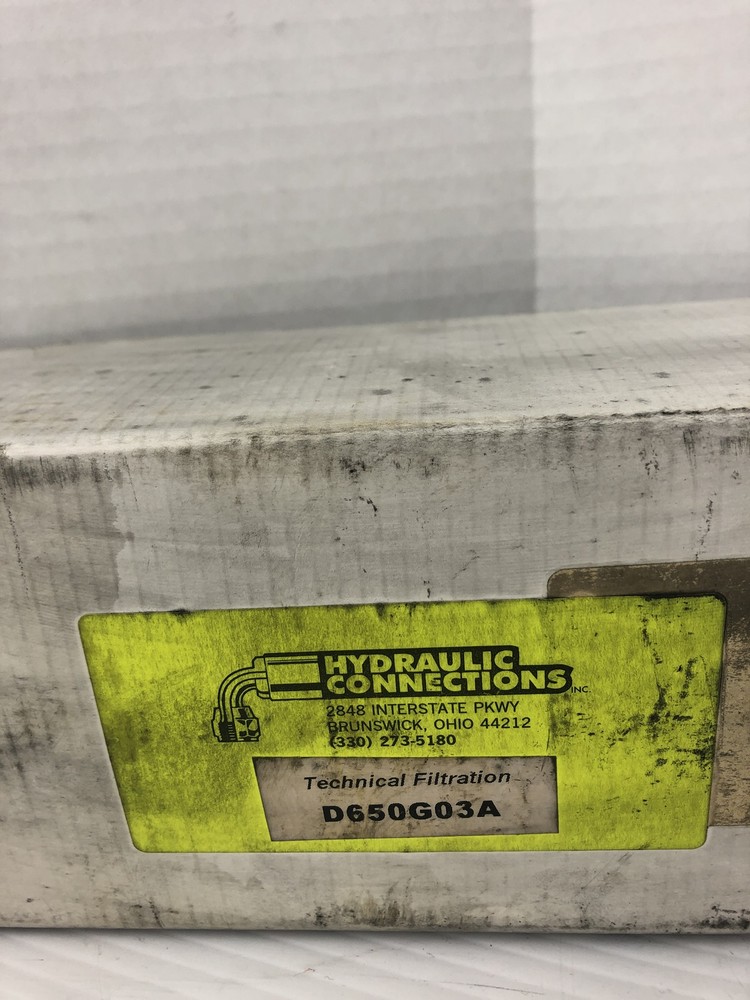Hydraulic Connections D650G03A Filter