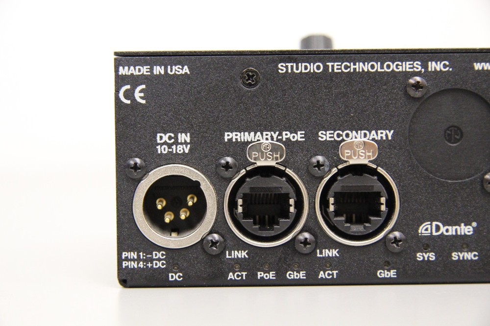 Studio Technologies Dante Model 348 Intercom Station With GME-3-12 Microphone