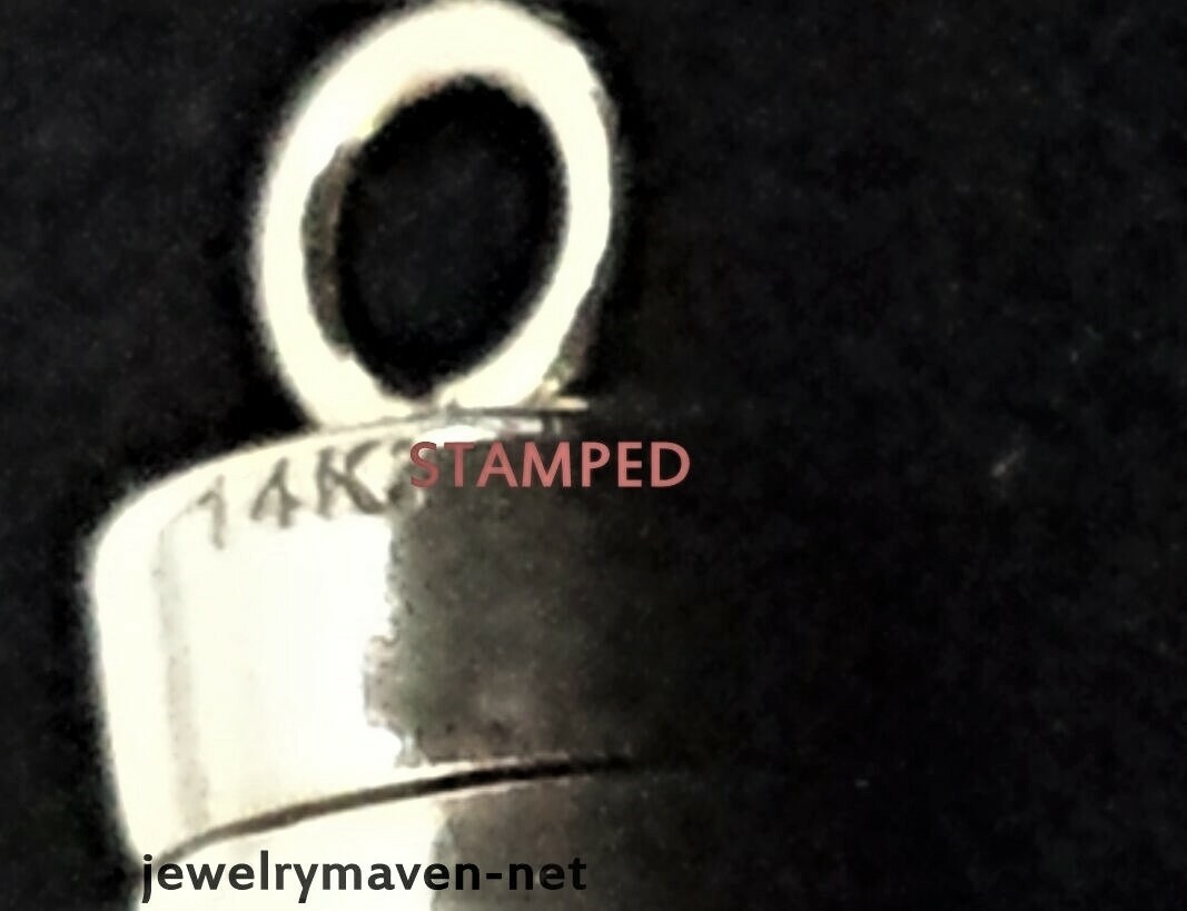 4.5mm 14k MAGNETIC CLASP Converter 1/2" Extender WHITE Gold spring ring RHODIUM