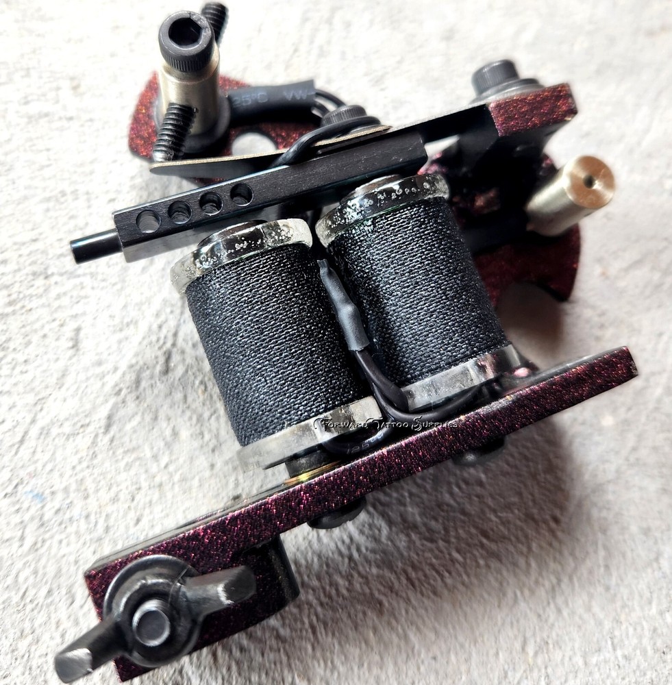 Red Galaxy Stinger Liner Tattoo Machine Handmade Medium-Soft Hit Short Stroke
