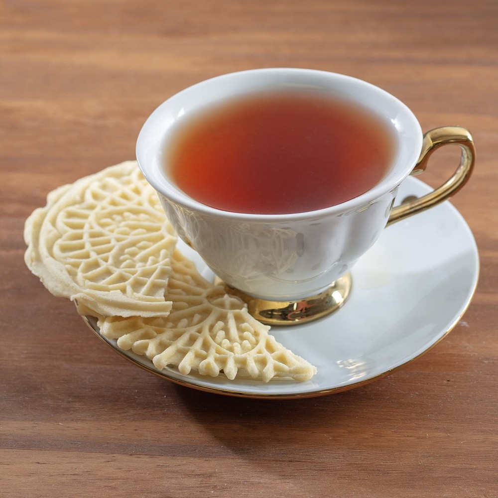 Mini Electric Holiday Pizzelle Maker- Makes 1 Personal Tiny Sized 4" Traditio...
