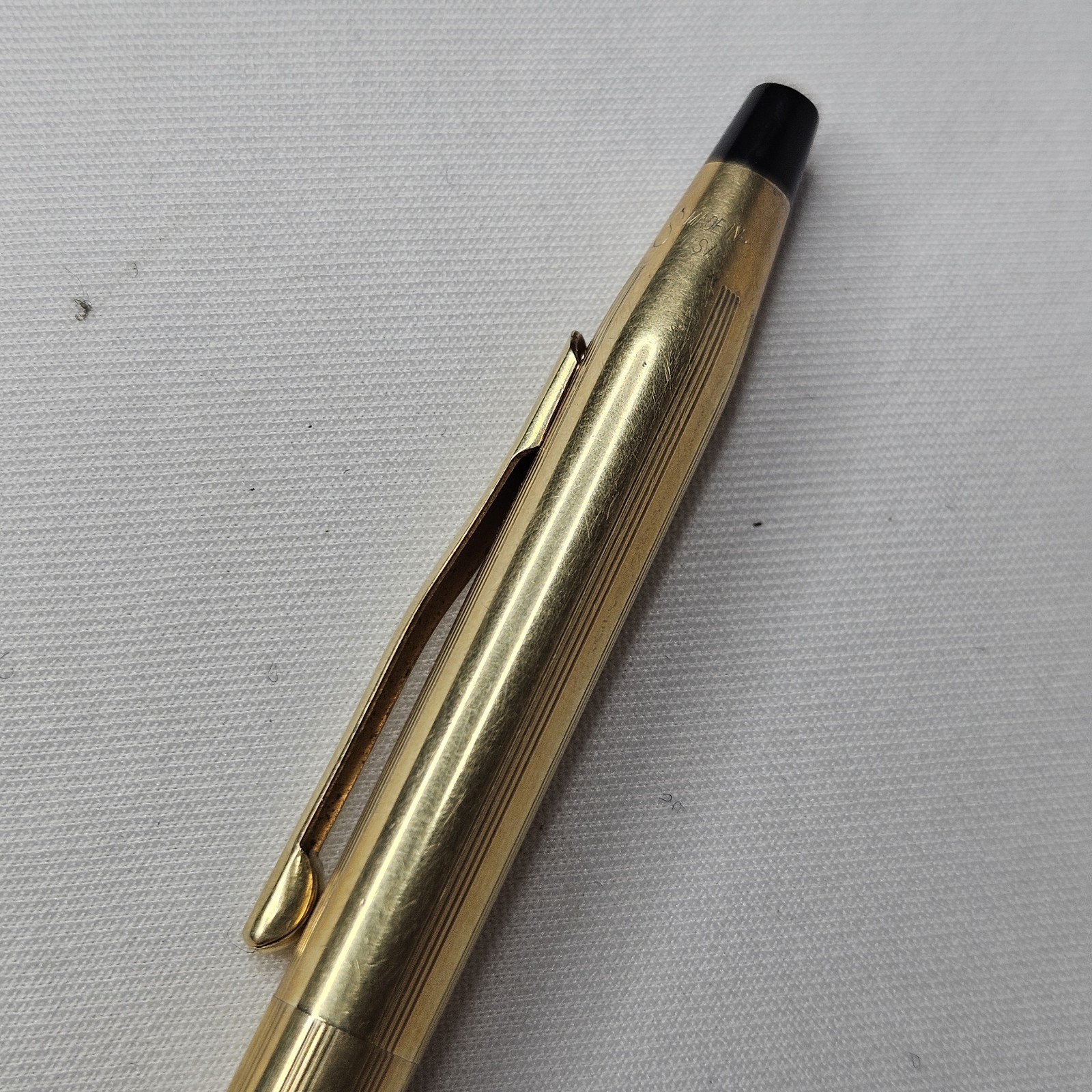 Vintage Cross Century Ballpoint Pen 1/20 10K Gold Filled • Blue Ink Made in USA
