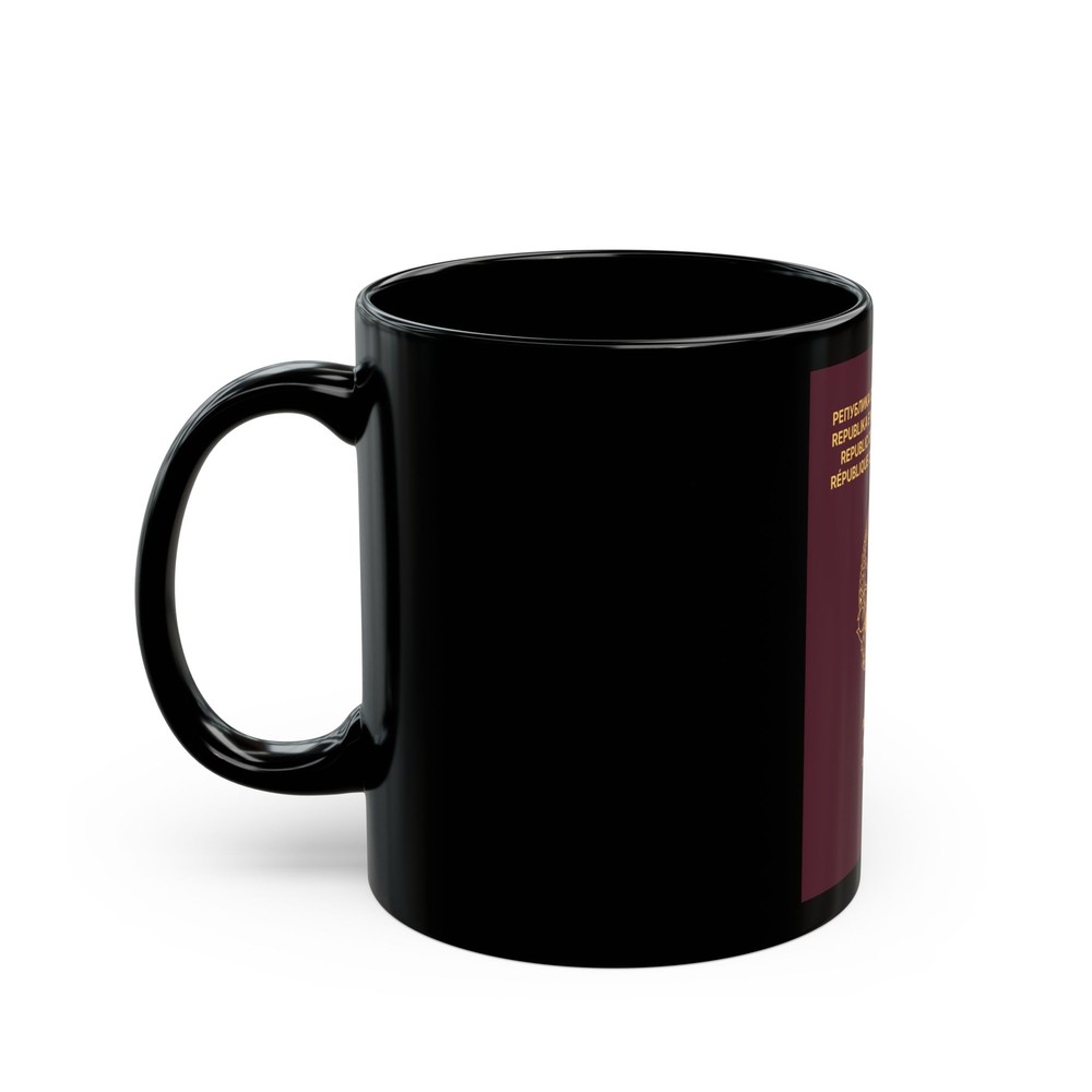 Macedonian Passport (Type B) - Black Coffee Mug