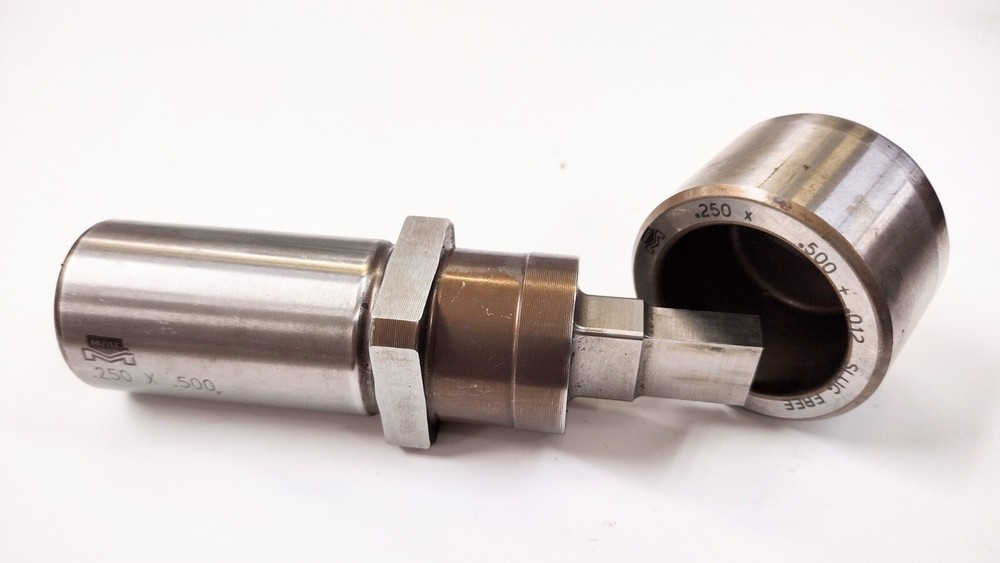 MATE .250X.500+.012" RECTANGLE PUNCH AND DIE SET  1/2"-14 THREADED