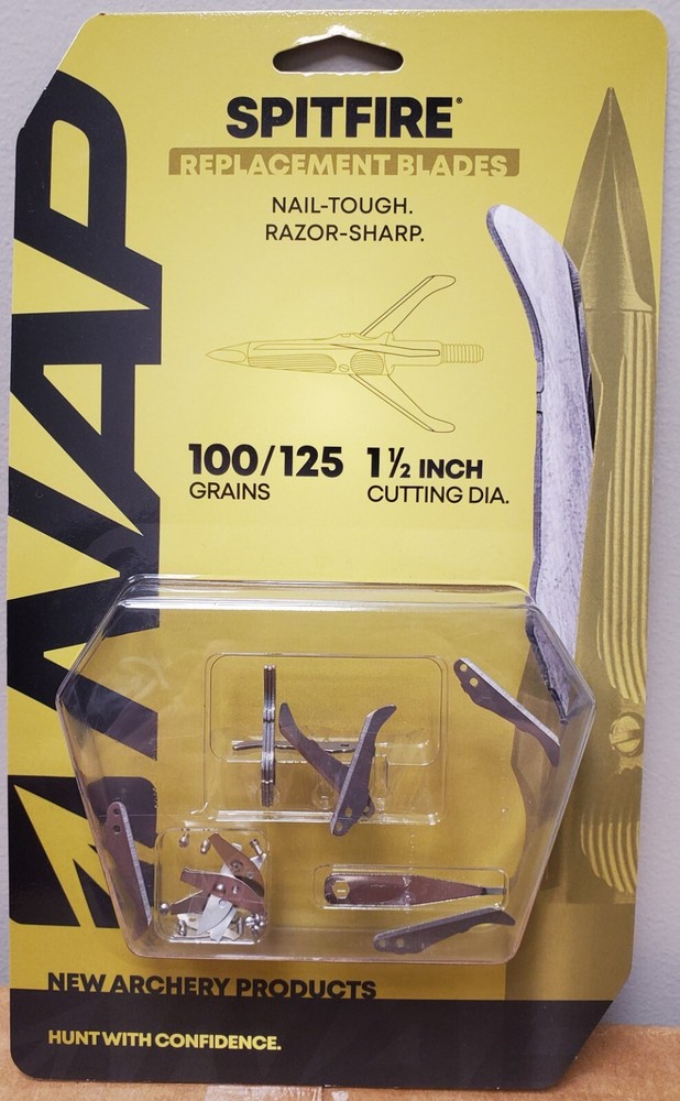 NAP SPITFIRE Replacement Blades 100/125gr 9 Pack #NAP-60-235