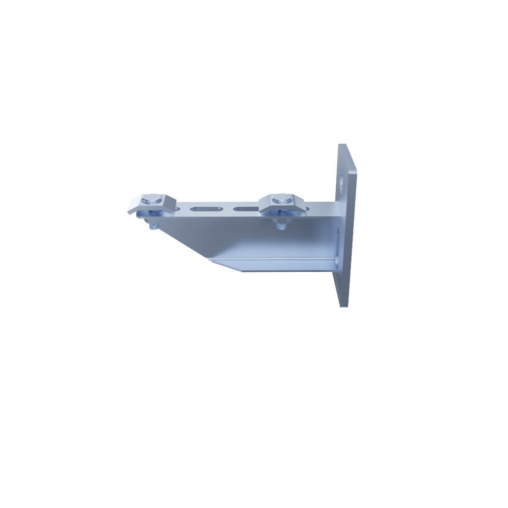 Electro Zinc Plated Wire Mesh Cable Tray bracket, T-shaped, Wall Mount, 100mm ,