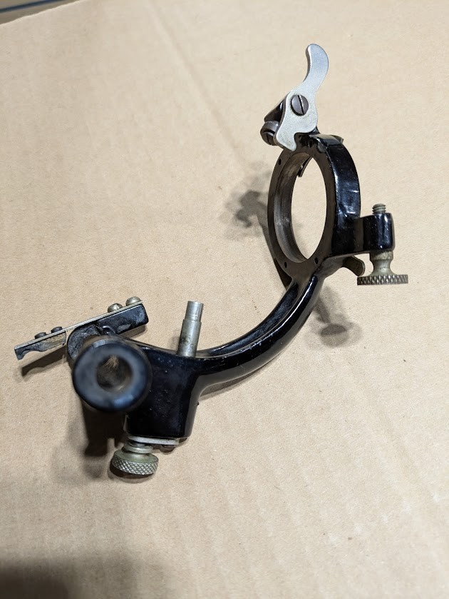 EARLY SUITCASE EDISON STANDARD CARRIAGE, ORIGINAL PHONOGRAPH PART