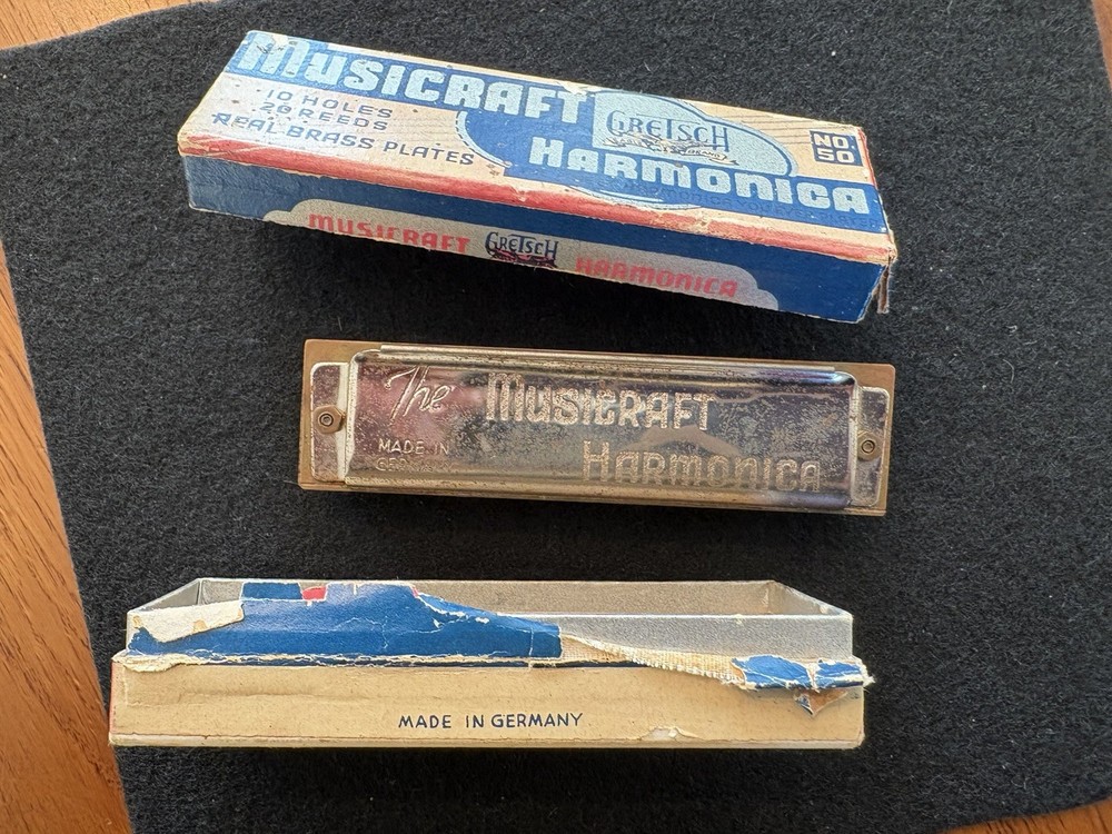 Vintage Gretsch Harmonica Musicraft Model Made In Germany