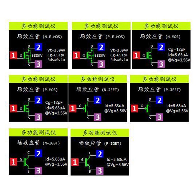 Multi-Function Tester,-TC1 Transistor Tester TFT Diode Triode Capacitance9663