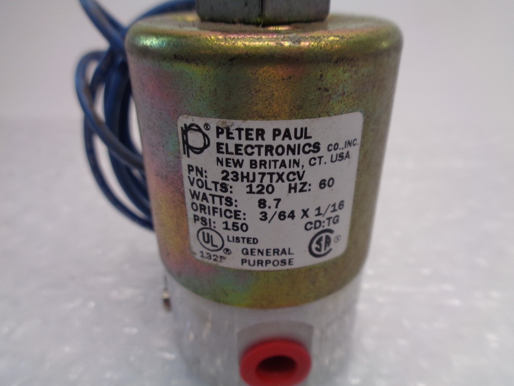 PETER PAUL ELECTRONICS 23HJ7TXCV VALVE NSNP