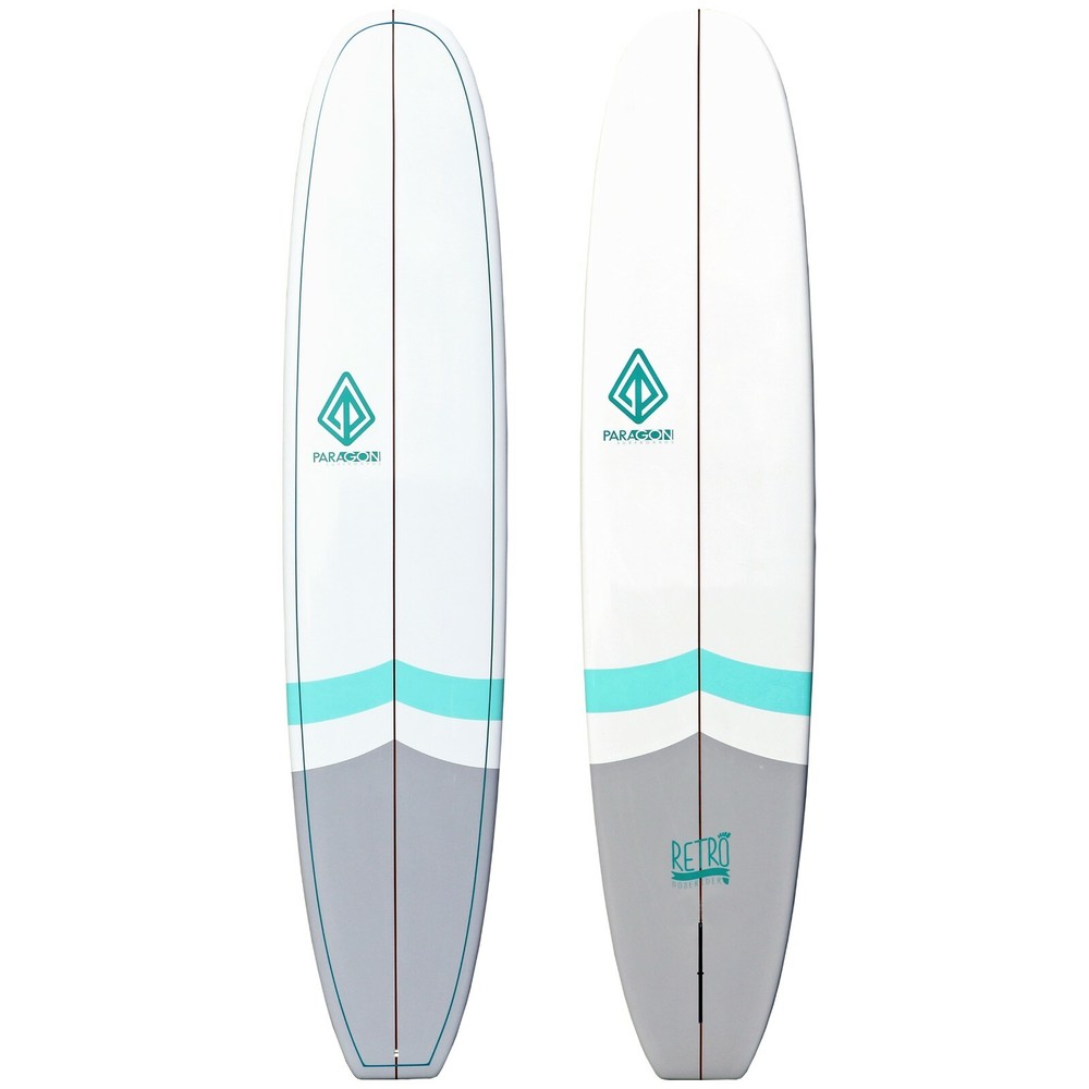 9'0" Epoxy Retro Noserider Surfboard - Seagull (P4)