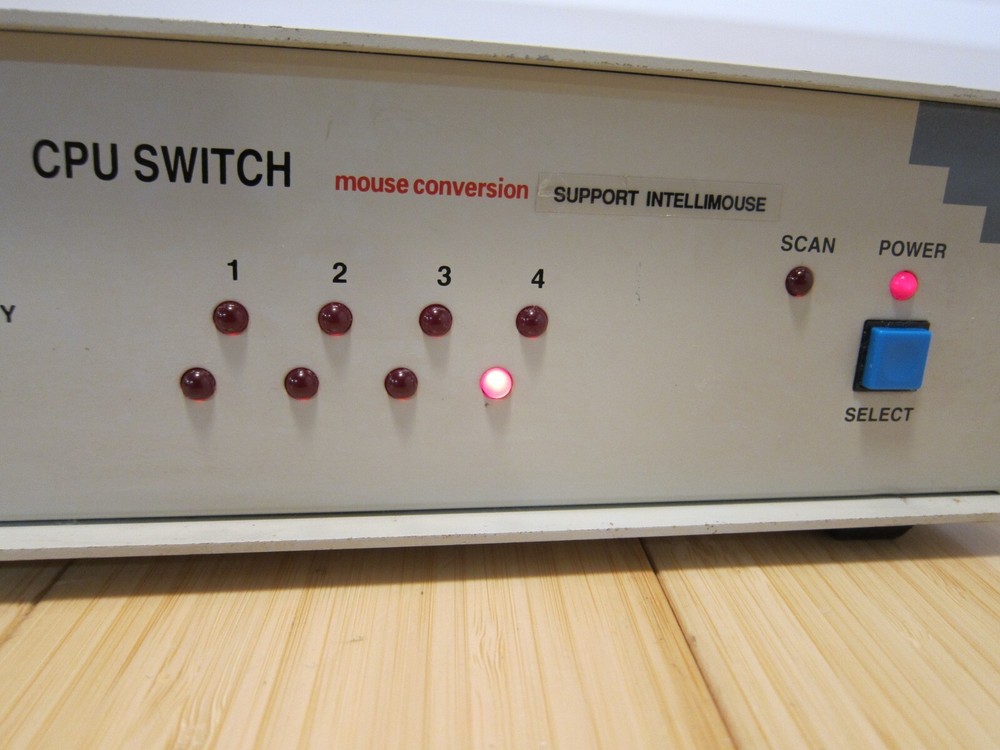 Edimax CPU Switch Mouse Conversion CAS-421 Intellimouse with Power Adapter