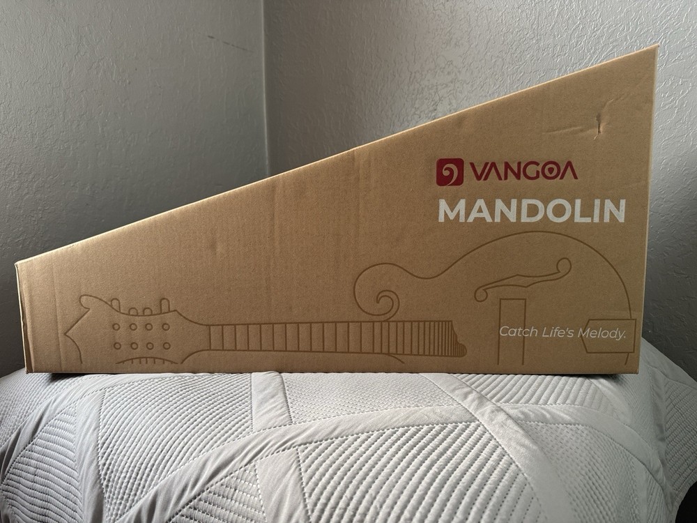 Vangoa Mandolin Instrument Bundle 8-String with Gig Bag New Complete