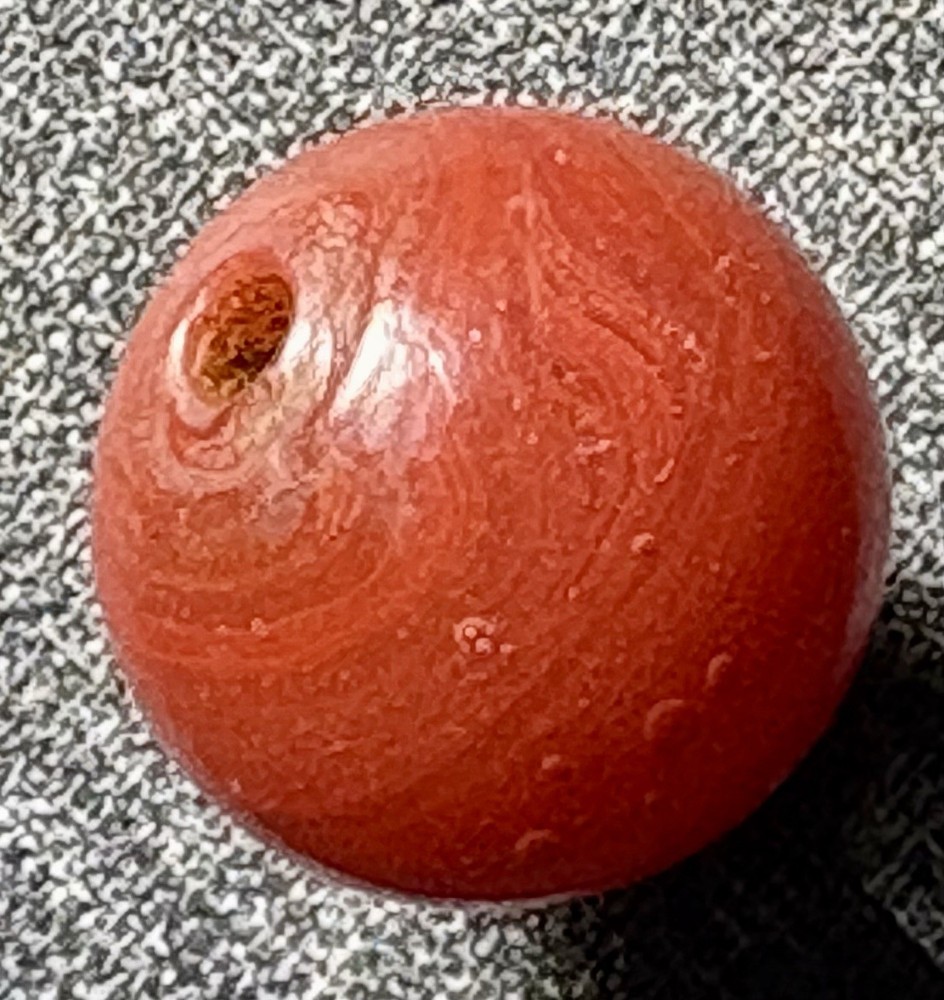 Natural Ancient Carnelian Bead .75”