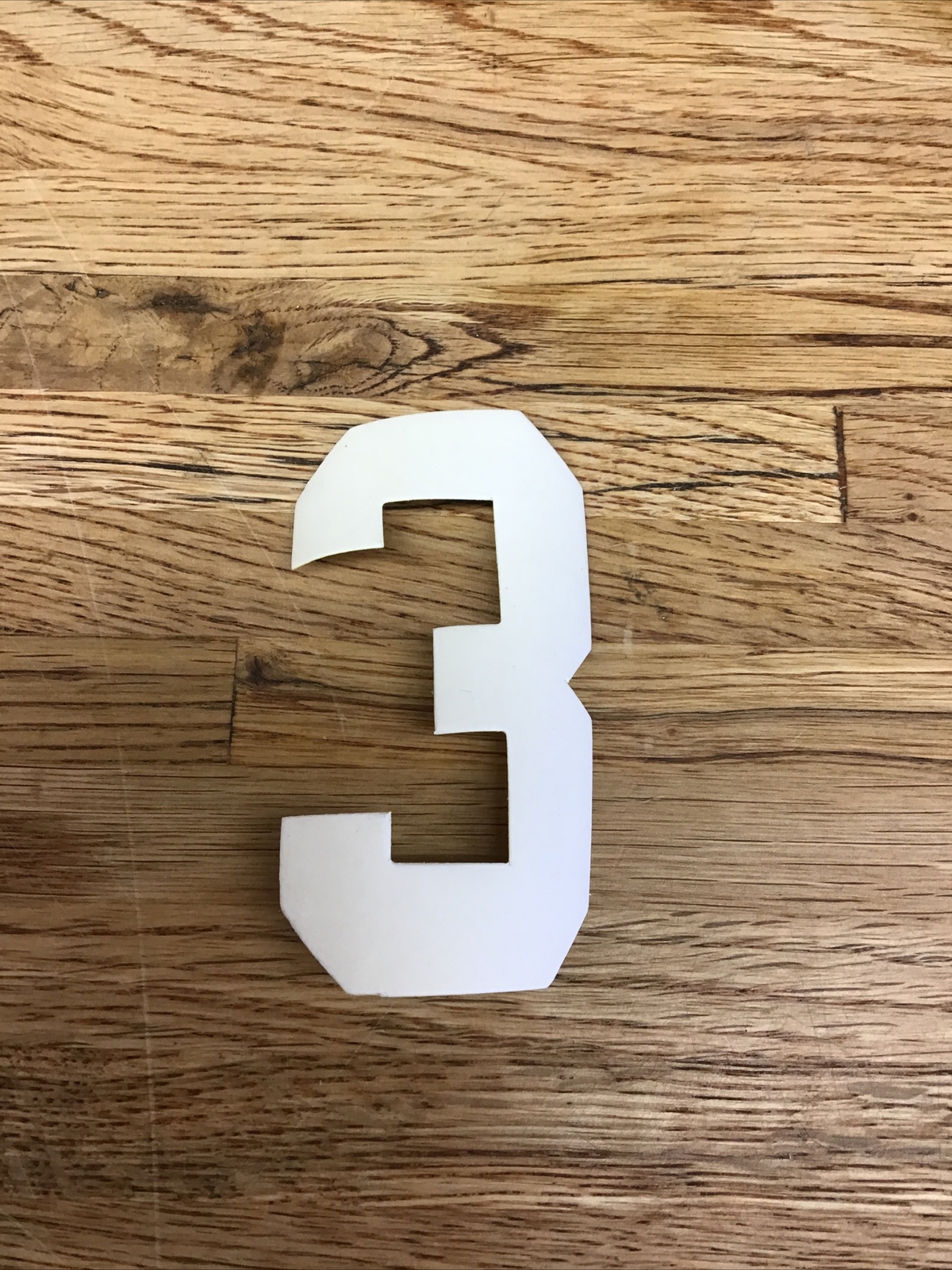 Firefighter / EMT Turnout Coat Reflective Iron-On Number “3” Lime Green D-6