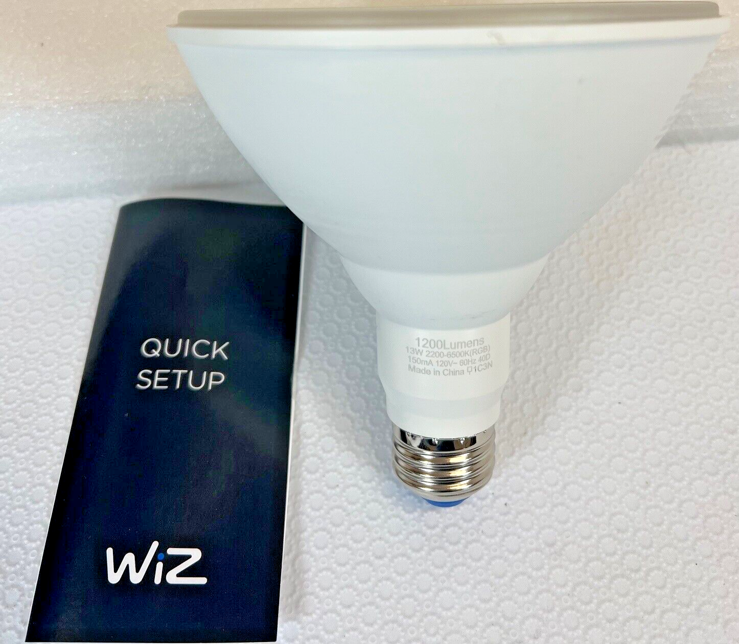 WiZ PAR38 Color 120 Watt Equivalent Smart LED Wi-Fi Bulb, 603894 -FREE SHIPPING