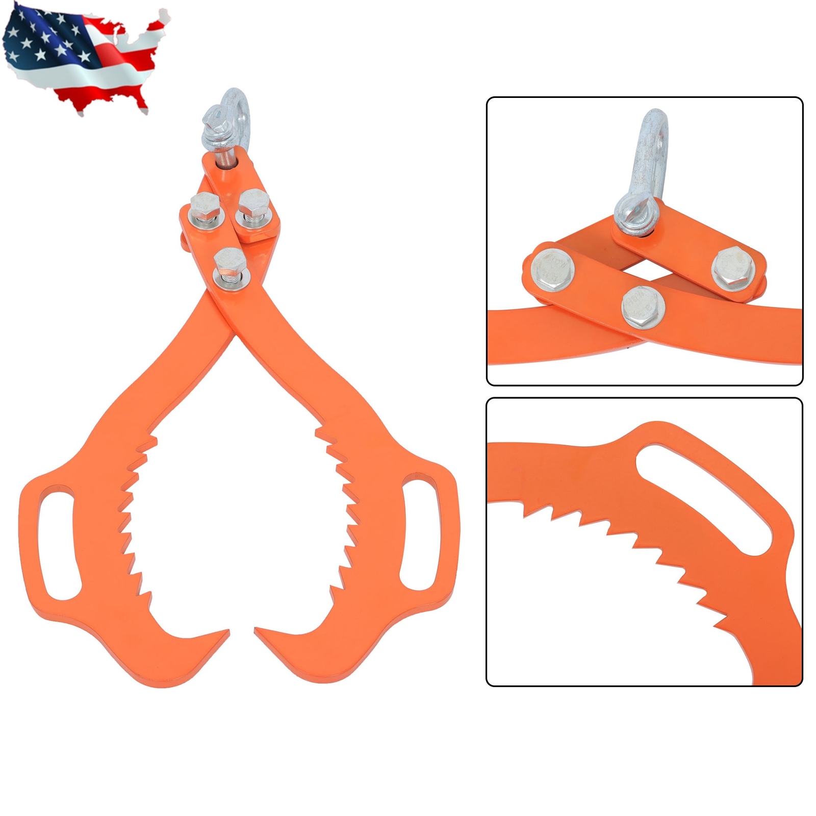 Heavy Duty 2 Claw Timber Log Lifting Tongs 18" 28" 30" 32" Timber Claw Hook