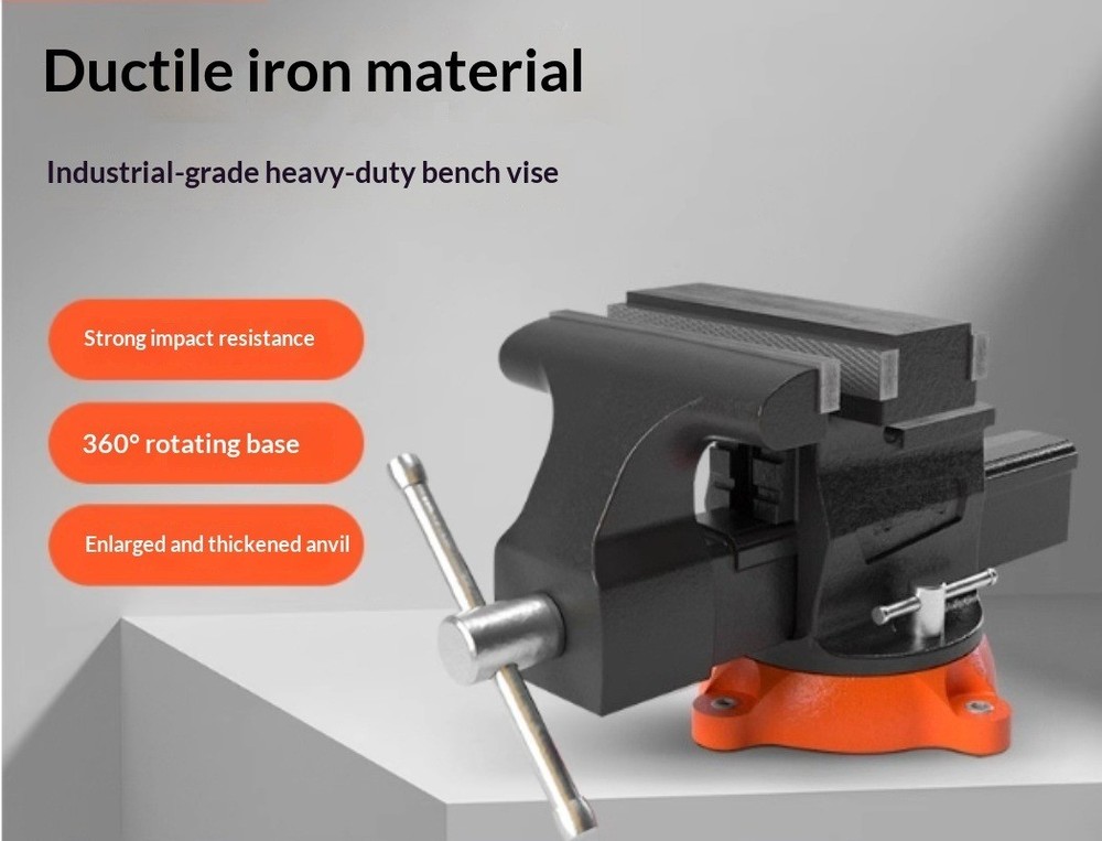 Industrial-Grade Bench Vise Workbench Clamp Multi-Function Universal Bench Vise