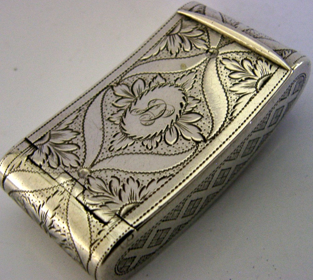 QUALITY GEORGIAN STERLING SILVER SNUFF BOX BIRMINGHAM 1808