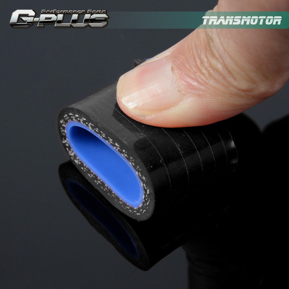 Fit For 67-72 Chevy C/K Series C10 Pickup Black Silicone Coolant Radiator Hose