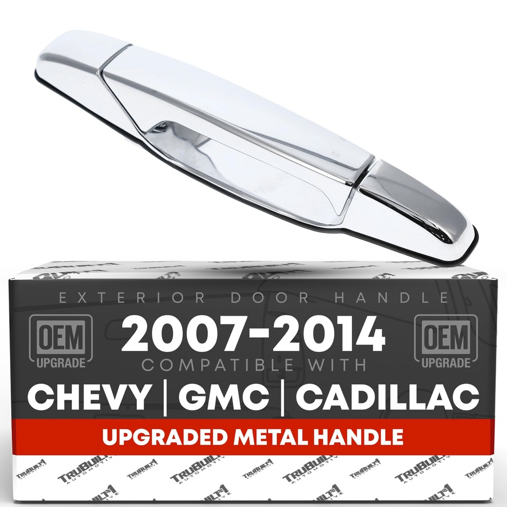 Rear Passenger Door Handle for Silverado, Sierra, Escalade - Chrome, Keyhole ...