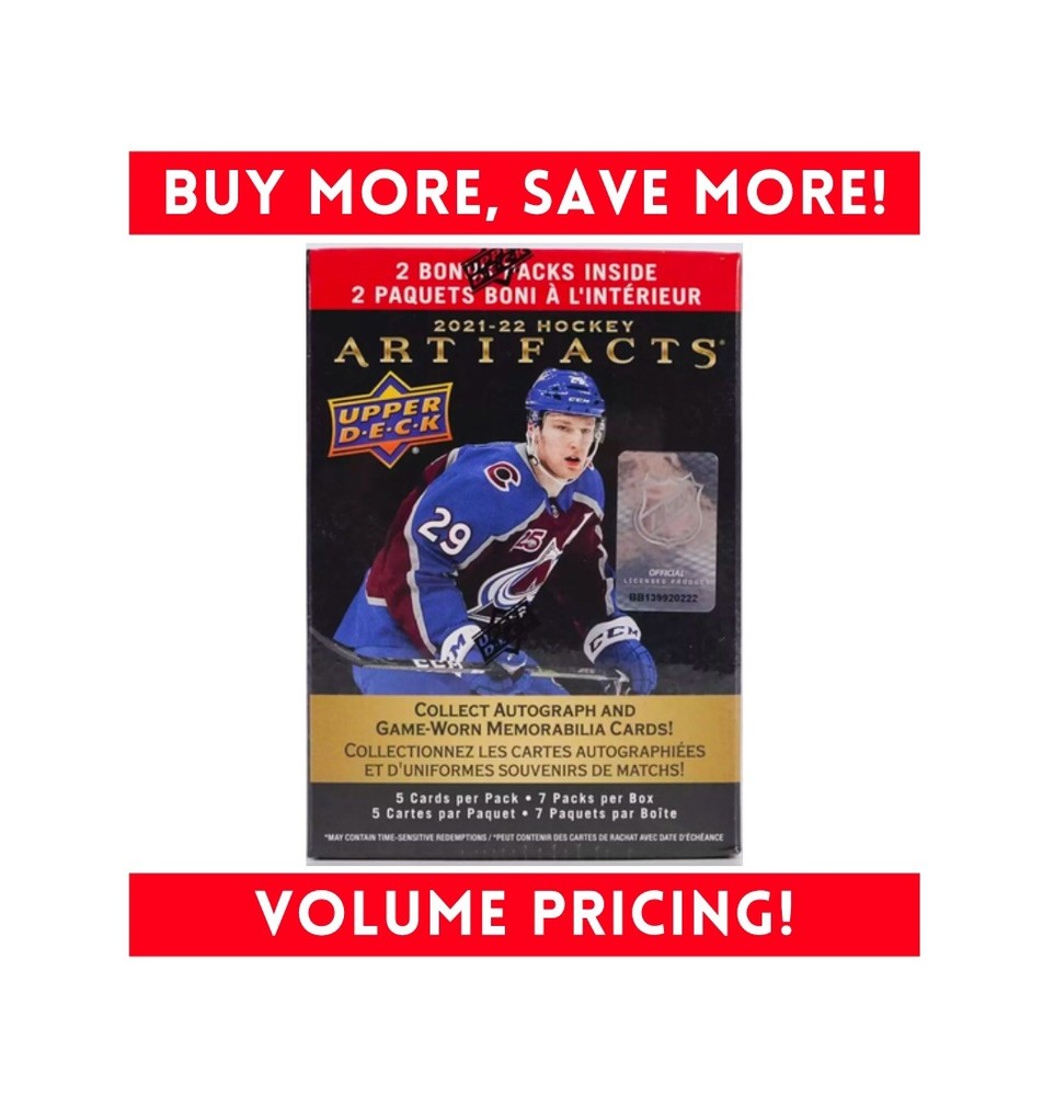 2021-22 Upper Deck Artifacts Hockey 7 Pack Blaster Box