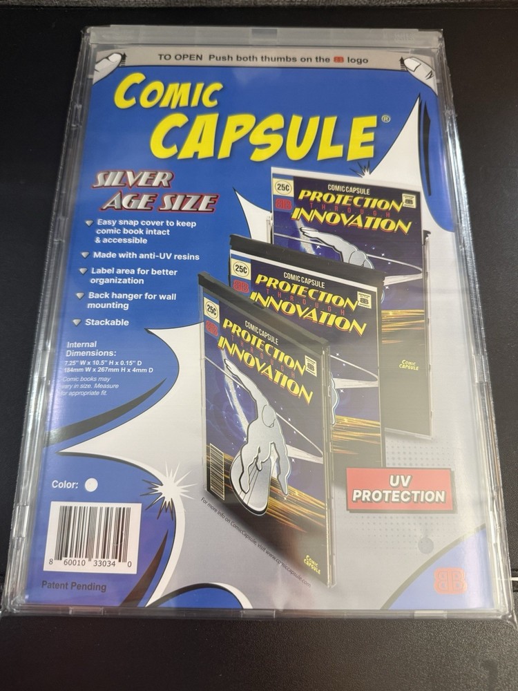 CLEAR SILVER AGE SIZE COMICCAPSULE